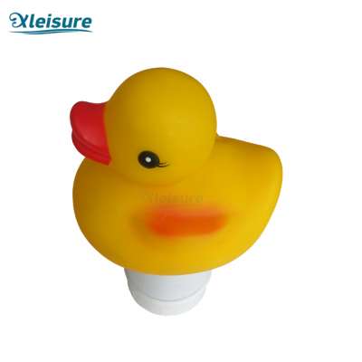 duck pool floating chlorine tablet dispenser chlorine floater, release adjustable for indoor outdoor swimming pool hot tub