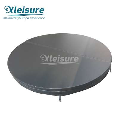 inflatable portable air Mspa Softub Intex Lay-Z-Spa Aquapleasure - round bubble spa cover lid - black