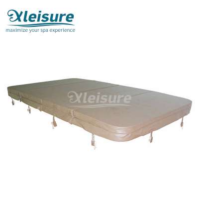 Outdoor furniture foldable PVC hot spa builder cover