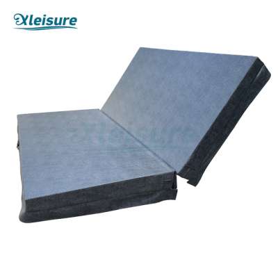 hot selling custom-made replacement waterproof graphite square spa cover vinyl hot tub for  acrylic spa for garden spa