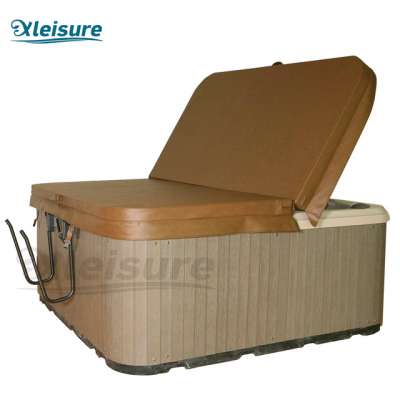 New features rectangle aluminum alloy inflatable bathtub spa cover